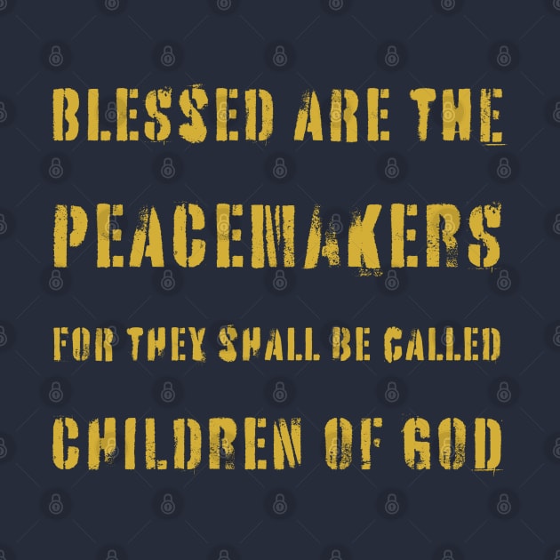 Blessed Are Peacemakers by threadsjam