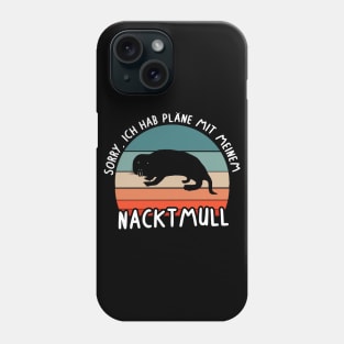 cute naked mole rat saying love lover design Phone Case