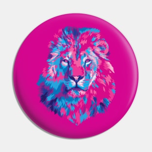 Vivid Lion Stare Pin