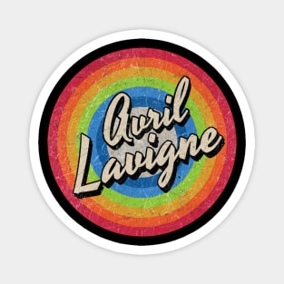 Vintage Style circle - Avril Lavigne Magnet