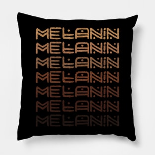 Melanin shades africa lettering Pillow
