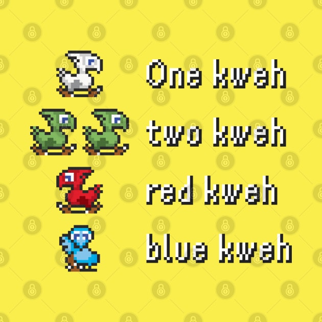 One Kweh Two Kweh Red Kweh Blue Kweh by inotyler