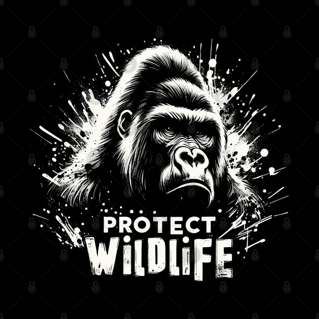 Protect Wildlife - Gorilla by PrintSoulDesigns