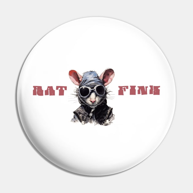 Rat Fink Pin by MythicLegendsDigital