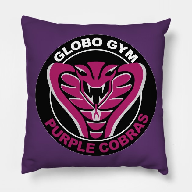 Globogym Purple Cobras Pillow by Meta Cortex