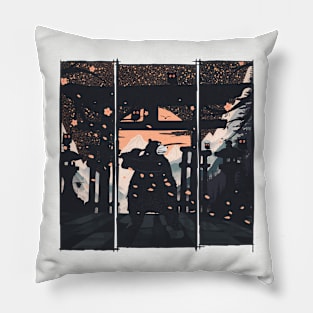 Orange Moon Pillow