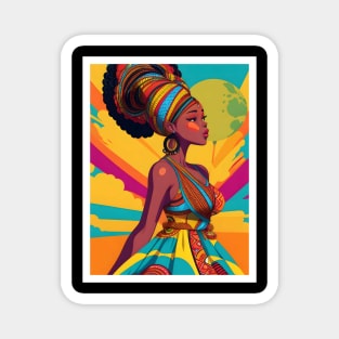 Afrocentric Black Queen Gift Magnet