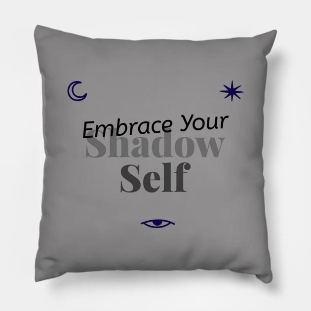 Shadow Self Pillow by Enlightenment Retrend