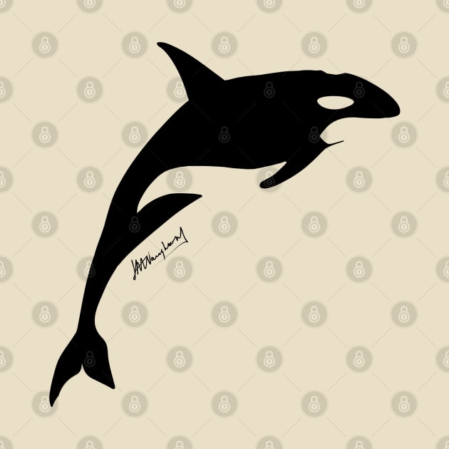 Orca (Ocean silhouettes collection) by InitialArt