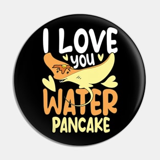 I Love Water Pancake - Stingray Pin