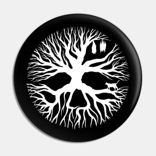 Tree of Death (White) Pin