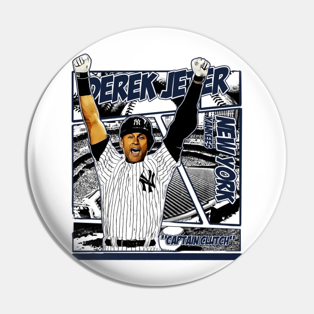 Derek Jeter // Comics Retro 90s Pin by Bootlegheavens