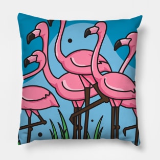 Cute Flamingo for kids Pillow