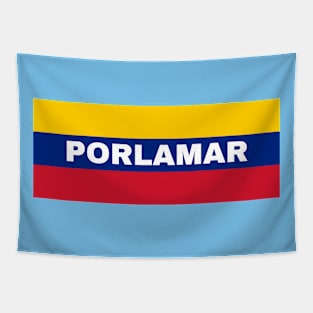 Porlamar City in Venezuelan Flag Colors Tapestry