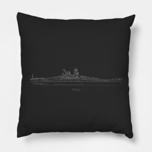 Yamato Battleship of the Imperial Japanese Navy - Ppng Pillow