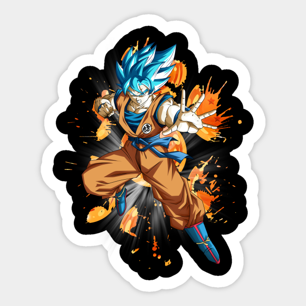 Goku Super Saiyan Blue - Dragonballsuper - Sticker | TeePublic Goku Super Saiyan Blue - Dragonballsuper - Sticker | TeePublic