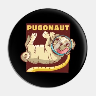 Pug Astronaut Pin