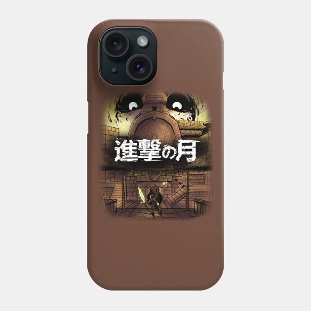 Attack on Moon Phone Case by Gil