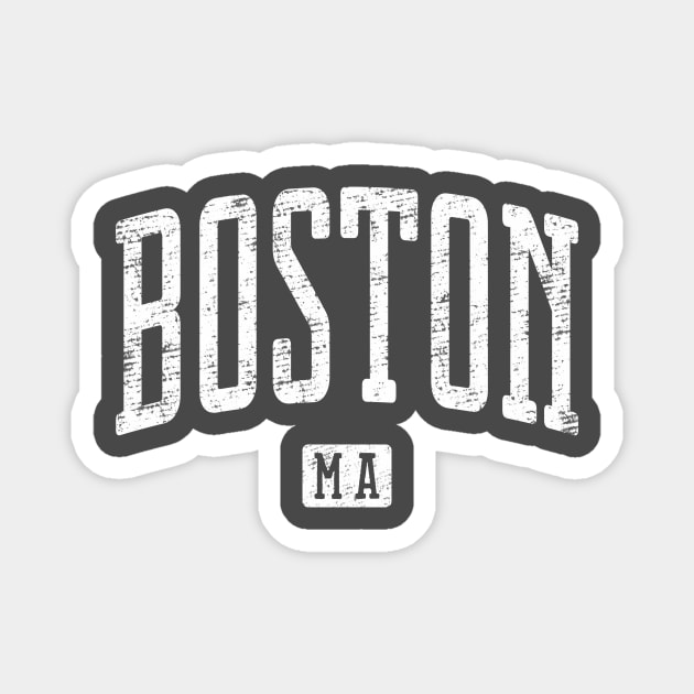 Boston MA Vintage City Magnet by Vicinity