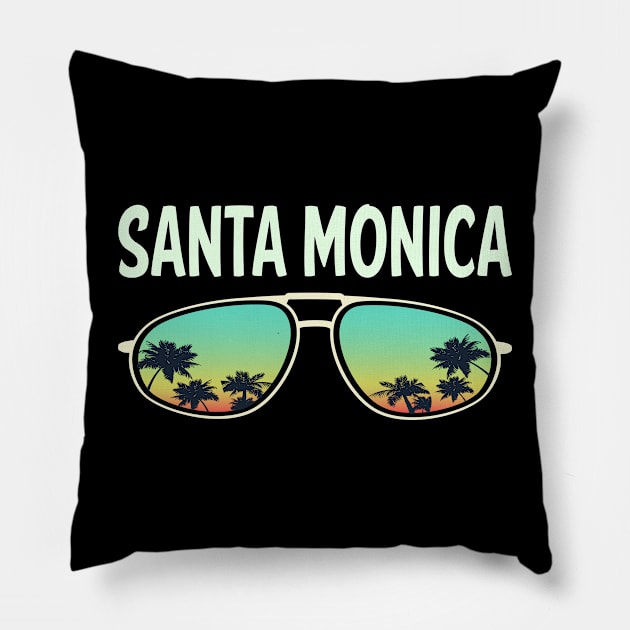 Nature Glasses Santa Monica Pillow by rosenbaumquinton52