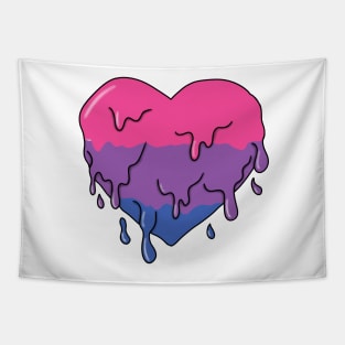 Melting bisexual heart Tapestry