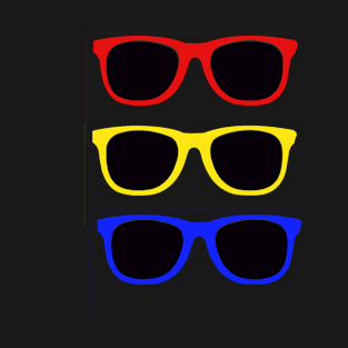 Cool sunglasses- colorful T-Shirt