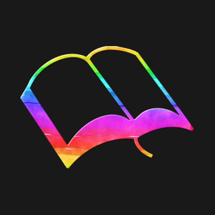 Rainbow Book Outline T-Shirt