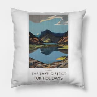 The Lake District - Vintage Railway Travel Poster - 1923-1939 Pillow