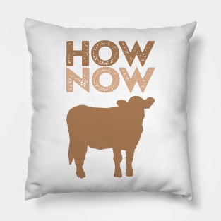 How Now Brown Cow Pillow