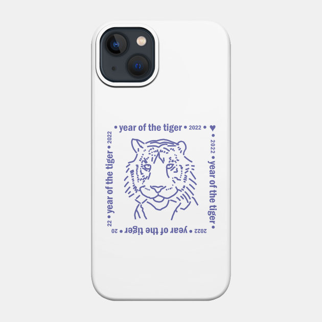 Very Peri Color of the Year of the Water Tiger 2022 - Tiger - Phone Case