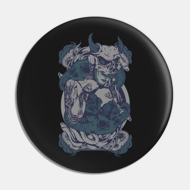 Lady Skull Pin by gblackid