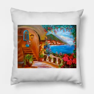 Vine Covered Veranda Pillow