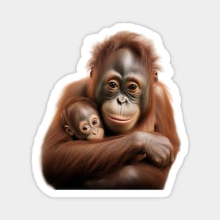 Sweetest Orangutan mother Magnet