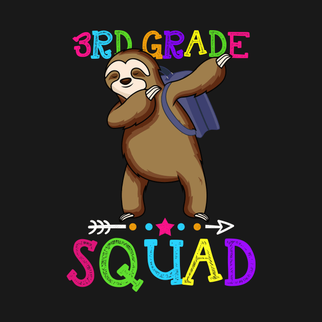 Sloth Team 3rd Grade Squad Teacher Back To School by kateeleone97023