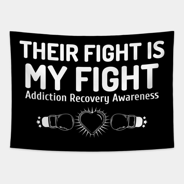 Addiction Recovery Awareness Tapestry by victoria@teepublic.com