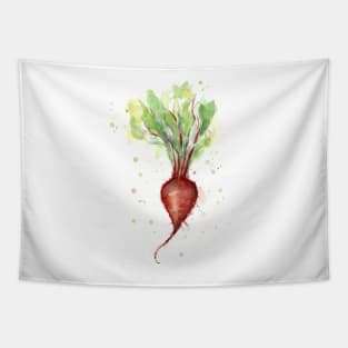 Red Beet Watercolor Tapestry