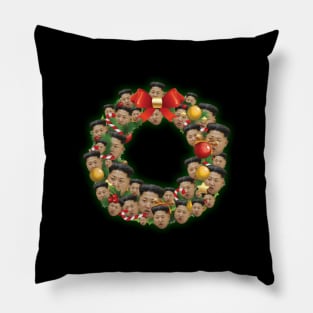 Kim Jong-un Multiface Christmas Wreath Pillow