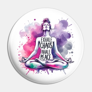 Yoga meditation, Inhale Exhale quote, yoga gift for Pin