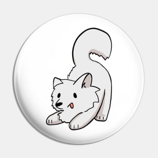 Playful Samoyed Pin