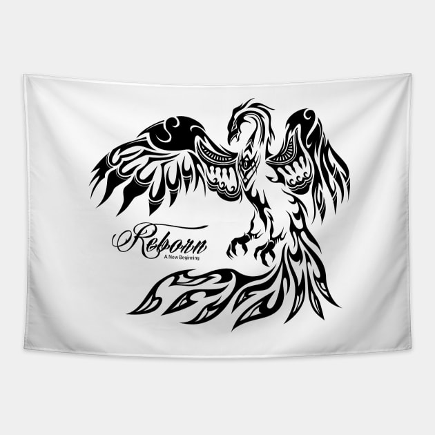 Tribal Phoenix Tapestry by TurkeysDesign