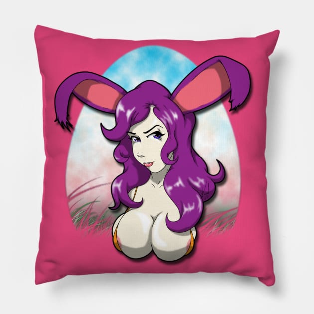 Busty Bunny Pillow by EnegDesign