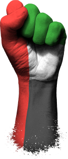 Flag of United Arab Emirates on a Raised Clenched Fist Magnet