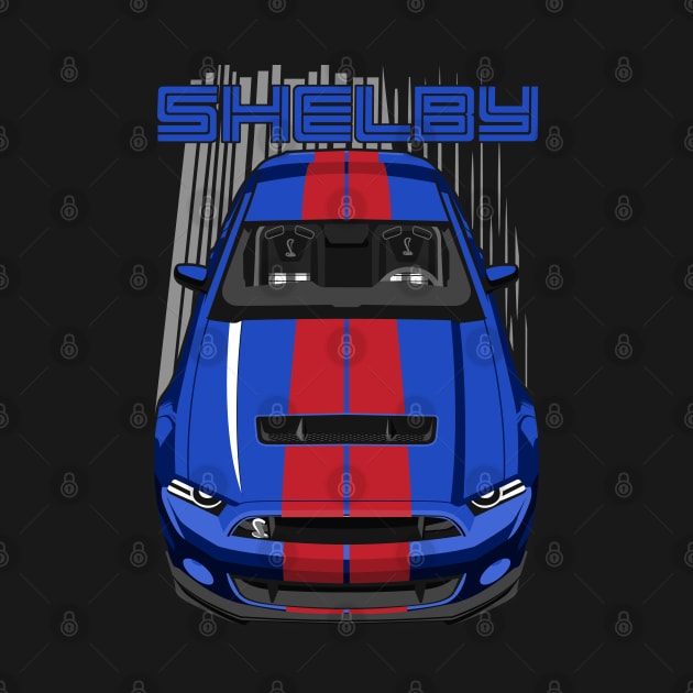 Shelby GT500 S197 - Blue & Red by V8social