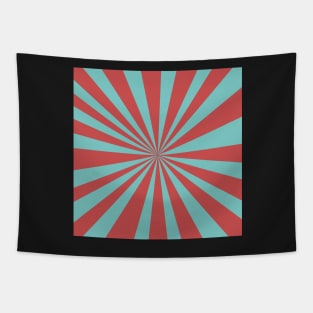 blue and pink star burst design Tapestry