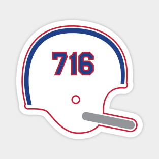 Buffalo Bills 716 Helmet Magnet