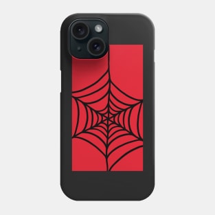 Red and Black Spider Web Phone Case
