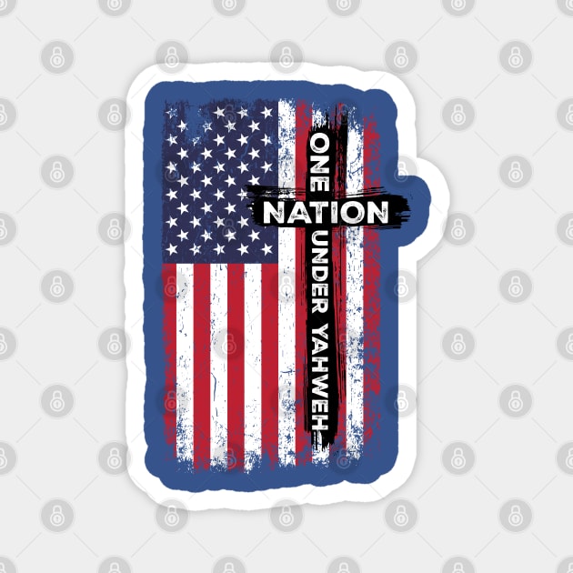 One Nation Under Yahweh Magnet by CalledandChosenApparel