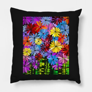 Colorful Flowers Pillow