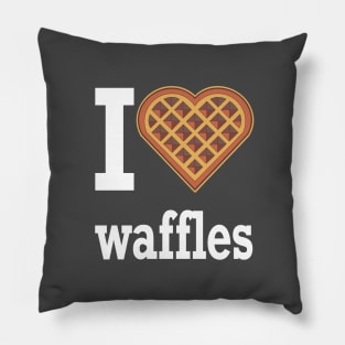 I heart waffles Pillow