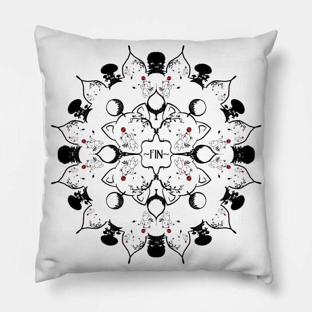 Moogle Mandala Pillow by CKastellanos